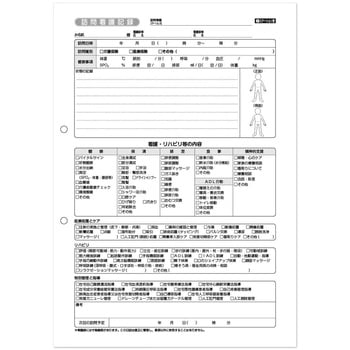 看護・介護記録用紙 ナーシィ2 訪問看護日誌 A4 1セット 50組×20冊入 タニシ企画印刷/CAPS(キャプス)