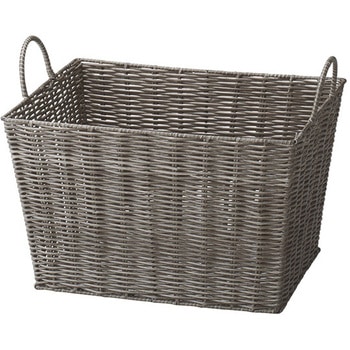 濡れても安心ランドリーバスケット 410×320×250 330 mm ブラウン ちどり産業