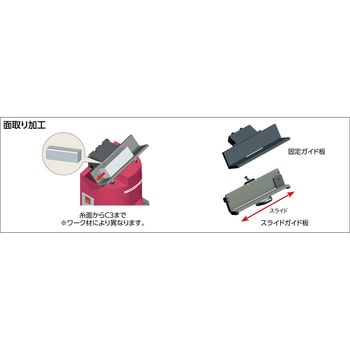 F3-400S 卓上型面取り機 ナイスコーナーF3スライド板 富士元工業 鋼製 