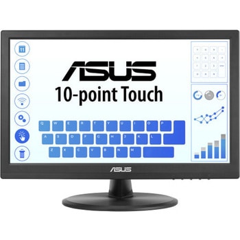 液晶モニタ 15.6インチ タッチモニター (10点マルチタッチ対応、IPS、広視野角、フレームレス、フリッカーフリーテクノロジー、ブルーライト軽減機能、HDMI、Windows 11対応) VT169HE ASUS(エイスース)