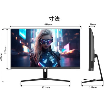 ディスプレイ28型/3840×2160/HDMI×2、DP×2/ブラック/スピーカー有/2年保証 JAPANNEXT