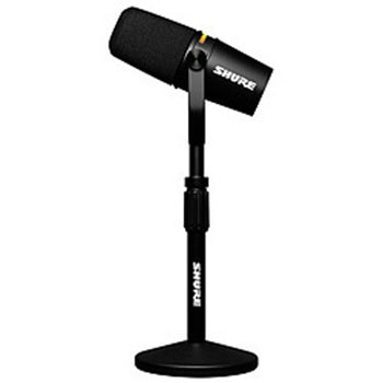 ポッドキャストマイクロホン <デスクトップマイクスタンド付き> SHURE