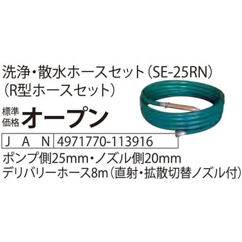 エンジンポンプ用 散水・洗浄ホースセットシリーズ 工進 ポンプ用