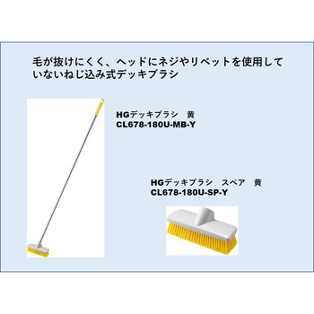 ステンレス HGデッキブラシ スペア CONDOR(山崎産業)