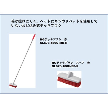 ステンレス HGデッキブラシ スペア CONDOR(山崎産業)