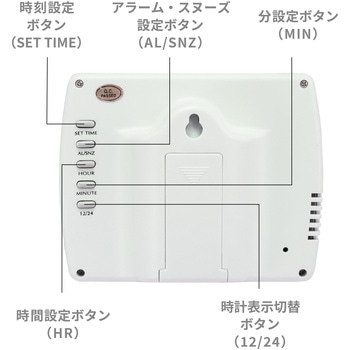 時計機能付き温湿度計 A&D