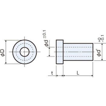 アルミ ブッシュ / L0000-000000B RoHS2対応品 廣杉計器