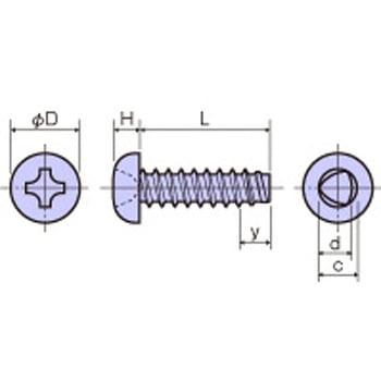 鉄 タッピンネジナベBタイト(十字穴付) / FBP-0000ERoHS2対応品 廣杉計器