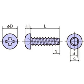 鉄 タッピンネジナベBタイト(十字穴付) / FBP-0000EBRoHS2対応品 廣杉計器