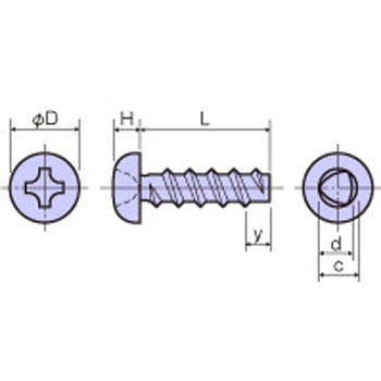 鉄 タッピンネジナベPタイト(十字穴付) / FPP-0000ERoHS2対応品 廣杉計器