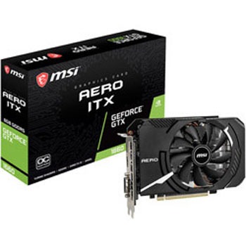 グラフィックボード GeForce GTX 1660 AERO ITX 6G OC GeForceGTX1660AEROITX6GOC [6GB /GeForce GTXシリーズ] MSI(エムエスアイ)