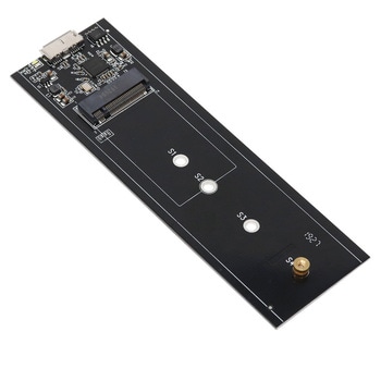 USB3.0接続 UASP対応 M.2 SATA SSDケース HDE-10 ブラック