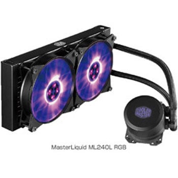 MLWD24MA20PCR1 水冷CPUクーラー MasterLiquid ML240L RGB MLW-D24M-A20PC-R1 1個 COOLER  MASTER 【通販モノタロウ】