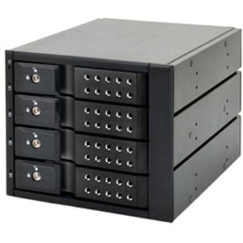 SATA3.5HDD リムーバブルラック iStarUSA BPN-DE Series 4Bayモデル(ブラック) BPN-DE340SS-BK センチュリー