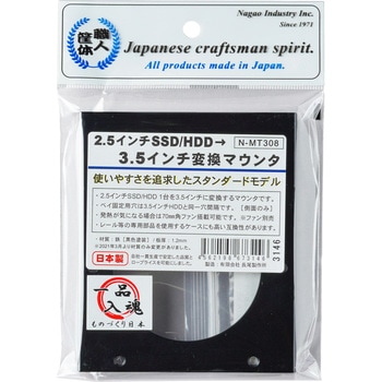 2.5インチSSD/HDD→3.5インチ変換マウンタ 長尾製作所