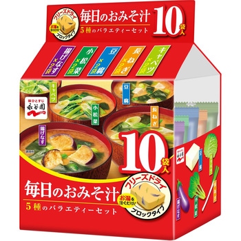 毎日のおみそ汁 5種のバラエティーセット 10袋入 永谷園