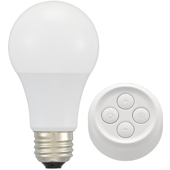 リモコン式LED電球 E26口金 60形相当 調光調色対応 - オーム電機