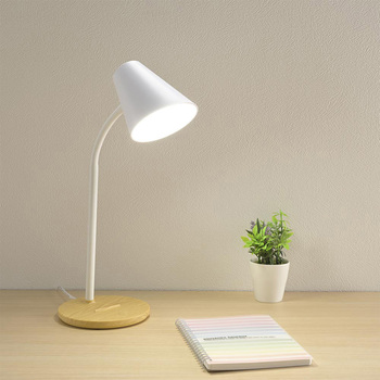 LEDデスクライト スマホスタンド付 フレキシブルアーム 調光式 オーム電機