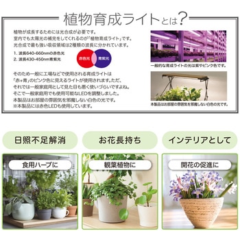 植物育成ライト 折り畳み式 - オーム電機