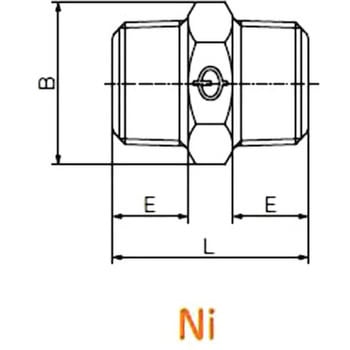 ニップル ねじ込み式可鍛鋳鉄製管継手(黒) リケン