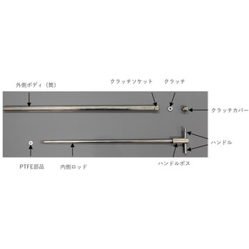 ステンレス 粉末用抜き取りサンプラー本体 直径19mm 600mm長 マクセル