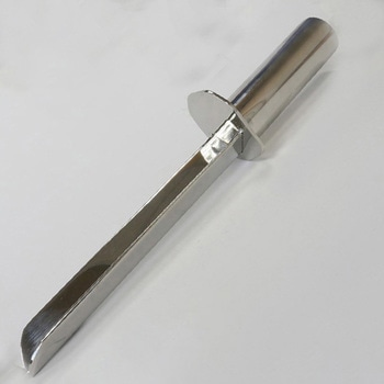 ステンレス Vスパチュラ ブレード長145mm(幅広) マクセル
