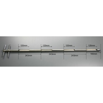 ステンレス 粉末用 スロットサンプラー 直径25mm/1000mm長 マクセル