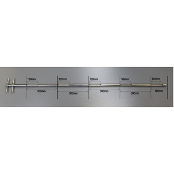 ステンレス 粉末用 スロットサンプラー 直径25mm/1500mm長 マクセル