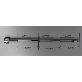 ステンレス 粉末用 スロットサンプラー(ボトルホルダ―付)直径25mm/600mm長 - マクセル