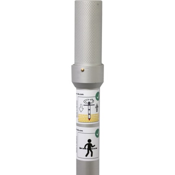 アルミ 粉末用 スロットサンプラー 直径25mm 1000mm長 マクセル