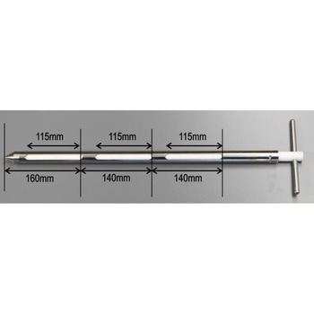 ステンレス/PTFE 粉末用 ポケットサンプラー 600mm長 直径25mm マクセル