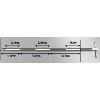 ステンレス/PTFE 粉末用 ポケットサンプラー 900mm長 直径25mm マクセル