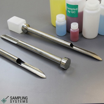 ステンレス 粉末用サックサンプラー 直径25mm ボトルアダプターエンド 420mm長 マクセル