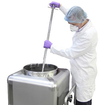 ステンレス 粘性粉末用スロットサンプラー 容量190ml 1000mm長 マクセル