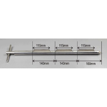 ステンレス 粘性粉末用ポケットサンプラー 容量15ml 600mm長 マクセル