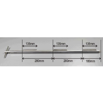ステンレス 粘性粉末用ポケットサンプラー 容量20ml 900mm長 マクセル