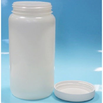 液体用・粉末用 蓋付き口広ボトル(白色) 2000ml マクセル