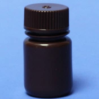 液体用・粉末用 蓋付き口広ボトル(黄褐色) 30ml マクセル
