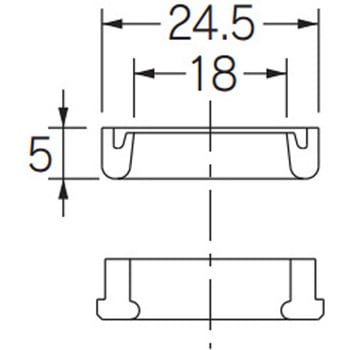 自在パイプ取付きパッキンセット - エスコ