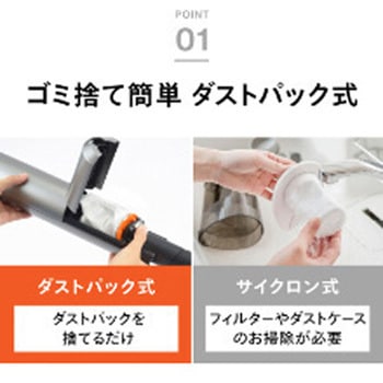 コードレススティック型クリーナー ツインバード