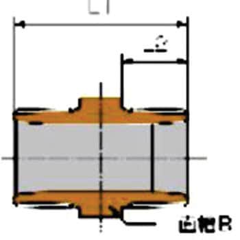 青銅製BCニップル RCF-K型(屋内配管用) ねじ込み式管端防食管継手 器具接続用 リケン