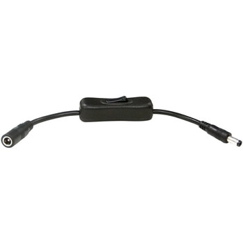 スイッチ付き中継ケーブル 5.5mm×2.1mm ACアダプター用 bitstrong