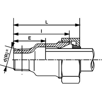 おすアダプター HI-LAマルチ型(抜け出し防止リング付き3管種兼用型LA