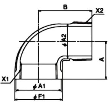 ストリートエルボ ZD(シール材付)継手(SUS) リケン