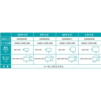 TT0001 平型おしぼり てふきんS (100枚入/袋) 120x180mm ビヨンドTT