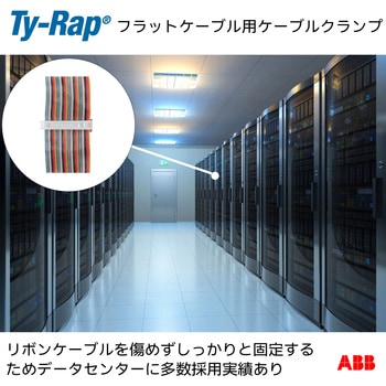 フラットケーブル用ケーブルクランプ(皿ねじ固定) TY-Rap