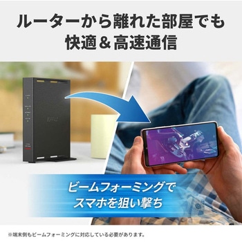 無線LAN親機 11ac/n/a/g/b 866+300Mbps Ipv6対応 BUFFALO(バッファロー)