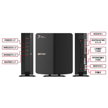 無線LAN親機11be/ax/ac/n/a/g/b 2882+688Mbps BUFFALO(バッファロー)
