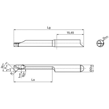 溝入れ工具 インサート 内径・面取り加工用 GT104． グーリング