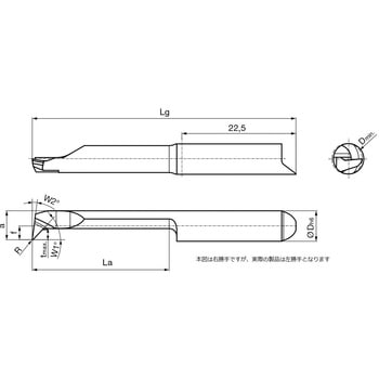 溝入れ工具 インサート 内径加工用 nanoAコート GT106． グーリング